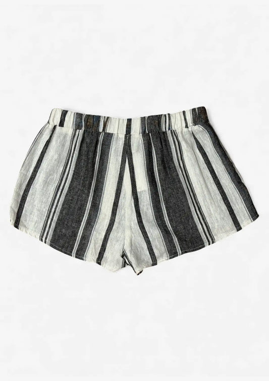 Striped shorts on a white background