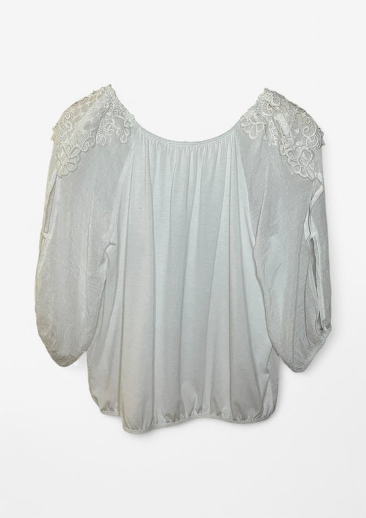 Long Sleeve Sheer Blouse