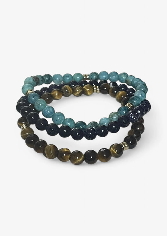 Multi Stone Beads Bracelet