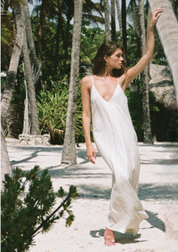 Gold Arrow Maxi Spaghetti Strap Dress