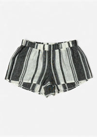 Striped shorts on a white background