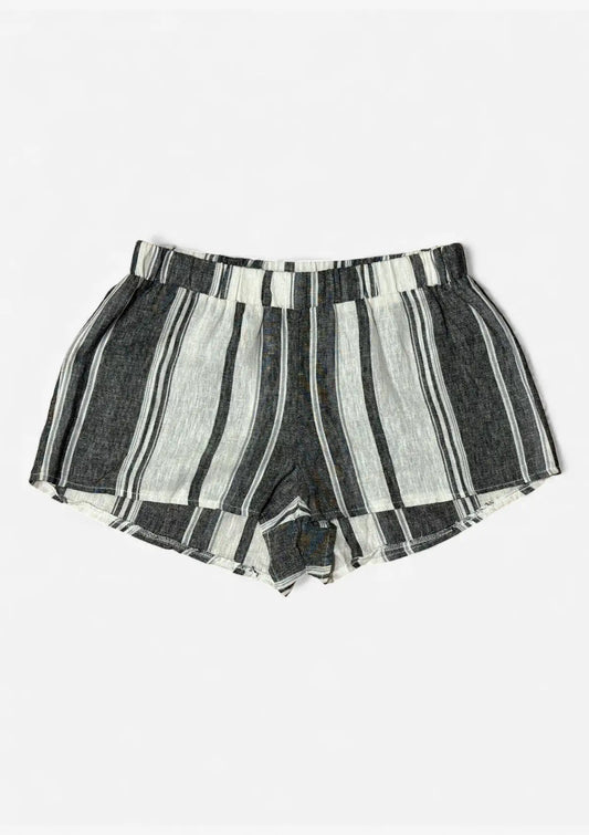 Striped shorts on a white background