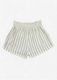 Striped shorts on a white background