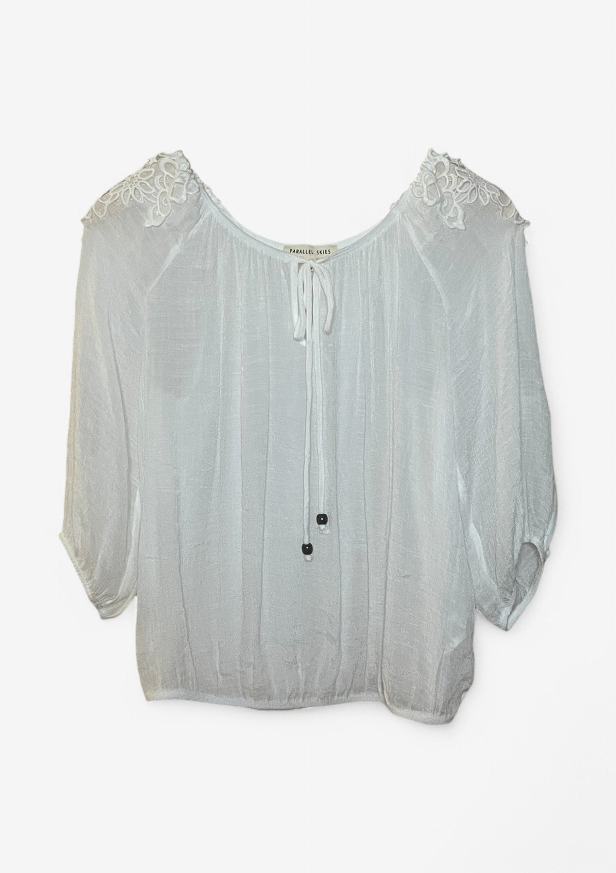 Long Sleeve Sheer Blouse