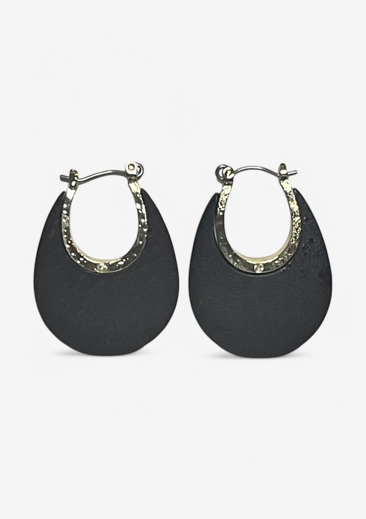 Wood and Brass Oval Hoops