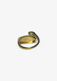 Gold Stainless Steel Dome Ring
