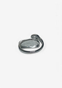 Silver Stainless Steel Dome Ring