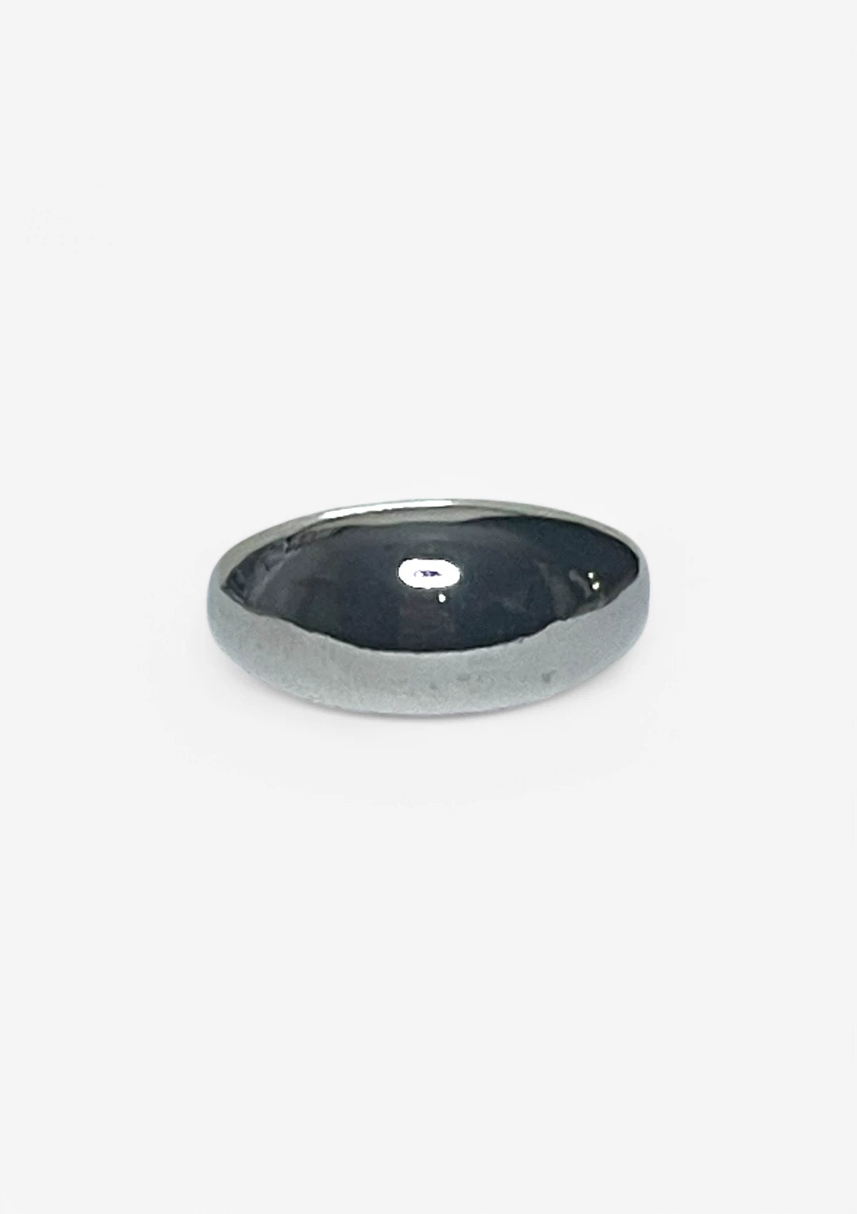 Silver Dome Minimalist Solid Ring