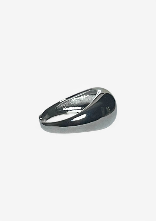 Silver Dome Minimalist Solid Ring