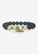 Lava/Wood Beads Bracelet
