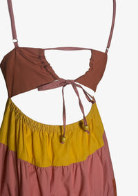 Multi Color Tiered Maxi Dress