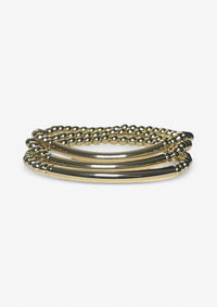 Gold Beads Multi Bracelet