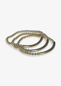 Gold Beads Multi Bracelet