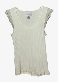 Beige/Gold Short Sleeves Top