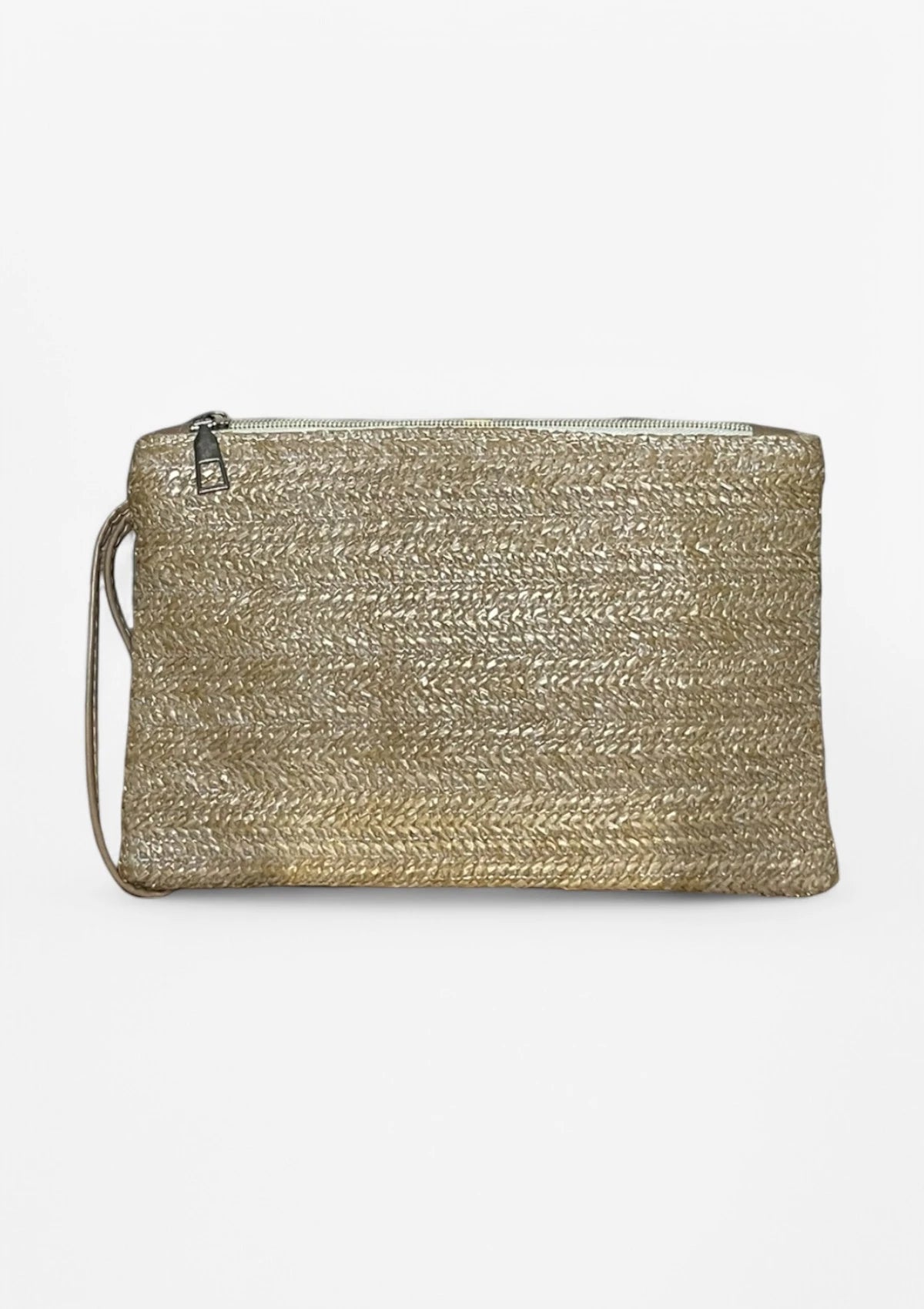 Yellow Kajaia Straw Clutch Bag