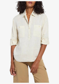 Rose Roll Tab Utility Shirt